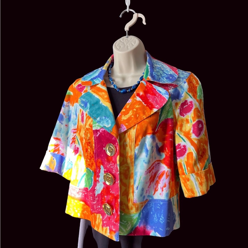 Abstract cotton Spring jacket from Nygard  size 12.